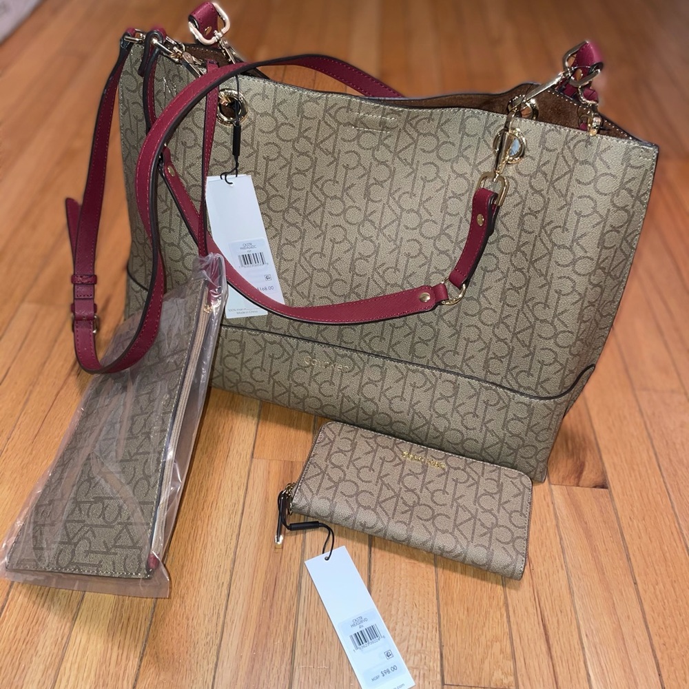 Calvin Klein bag with matching wallet
